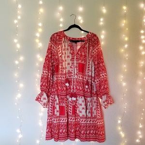 Eloquii Dresses - Eloquii Gathered Long Sleeve Boho Dress Eloquii Dresses - Eloquii Gathered Long Sleeve Boho Dress